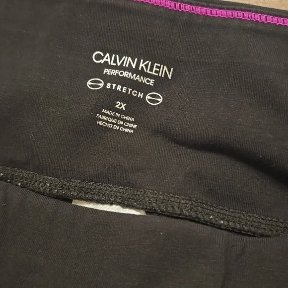 Calvin Klein Women 2X Performance stretch leggings - Picture 4 of 6